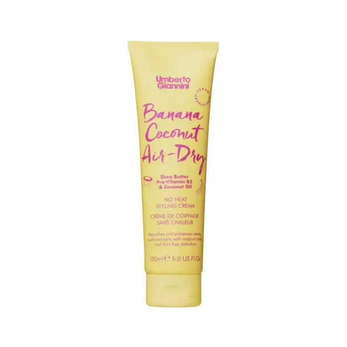 Umberto Giannini, Banana Coconut Air-Dry, Hair Styling Cream, Medium, 150 ml