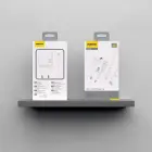 Dudao A23LEU 2.4A GaN EU USB-A Wall Charger with USB-A to Lightning Cable - White Photo