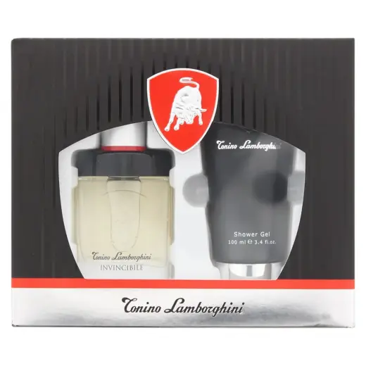 Set Tonino Lamborghini: Invincibile, Eau De Toilette, For Men, 40 ml + Invincibile, Hydrating, Shower Gel, All Skin Types, 100 ml