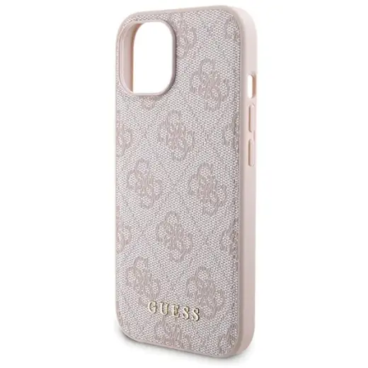 Zestaw Guess GUBPM5P15S4GEMGP iPhone 15 6.1" hardcase + Powerbank 5000mAh MagSafe różowy|pink 4G Metal Logo Foto 6