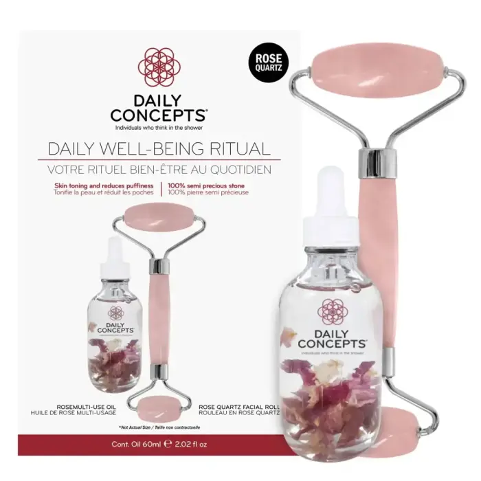 Set Daily Concepts: Iris Jade, Multi-Effect, Oil, For Face, 60 ml + Daily Concepts, Face Massage Roller