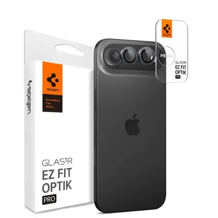 Spigen Glass tR EZ Fit Optik Pro 2 Pack, gray - iPhone Air