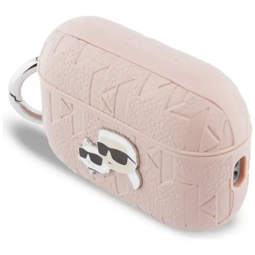 Case Karl Lagerfeld Monogram Karl &      Choupette Head for AirPods Pro 3 pink Foto 3