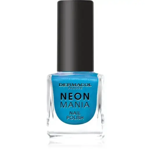 Dermacol Neon Mania Nail Polish Shade 6 Azure Aqua 5 Ml Foto 3