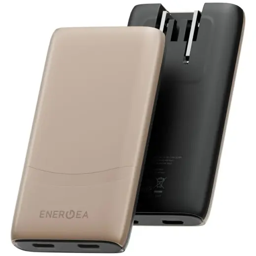 Wall charger Energea TravelWorld Edge 65W 2xUSB-C PD|PPS|QC3.0 (US|UK|EU) gold