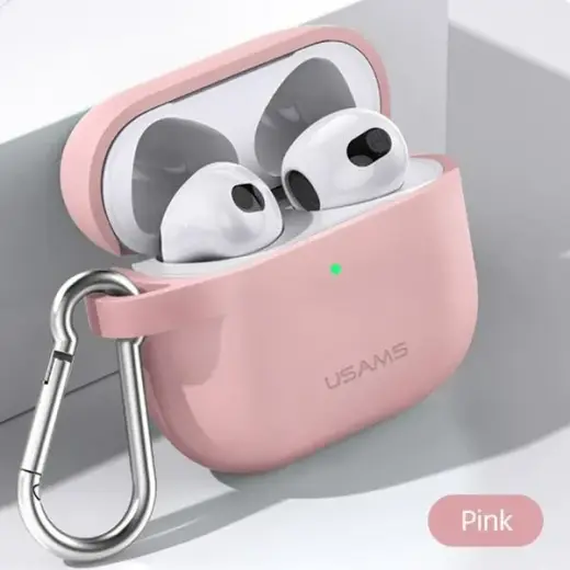 USAMS Etui ochronne do AirPods 3 silicon różowy|pink BH741AP03 (US-BH741) Photo