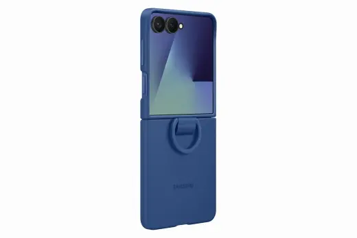 EF-PF766TNE Samsung Silicone Cover with Ring for Galaxy Z Flip 7 Blue Foto 3