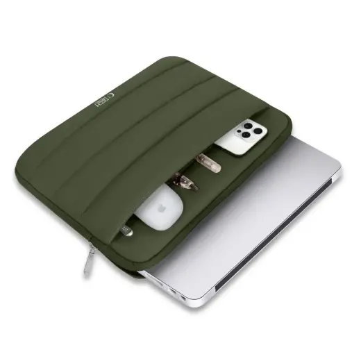 Tech-Protett Fluffy Laptop Bag 15-16 - Green Photo