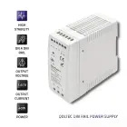 Qoltec DIN rail power supply | 40W | 24V | 1.67A | White | Slim Foto 4
