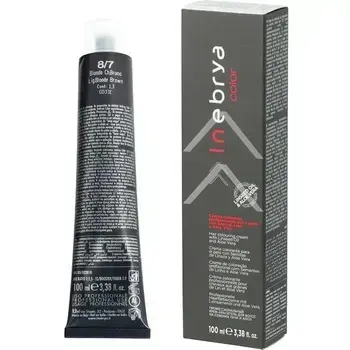 Inebrya Color TROPICAL Hair Coloring Cream (tropical) - Professional hair color 100 ml 8/7 Light Blonde Brown Oak