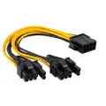 Adapter with cable Akyga AK-CA-81 PCI-E 8-pin (f) | 2 x PCI-E 6+2-pin (m) 15cm Foto 2