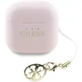 Słuchawki TWS Guess Glossy Effect         Printed Classic Logo & Charm różowy — Foto 3