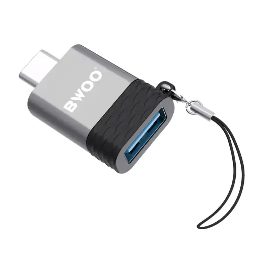 BWOO Adapter USB - USB-C Gray OTG BZ-35 Фото num