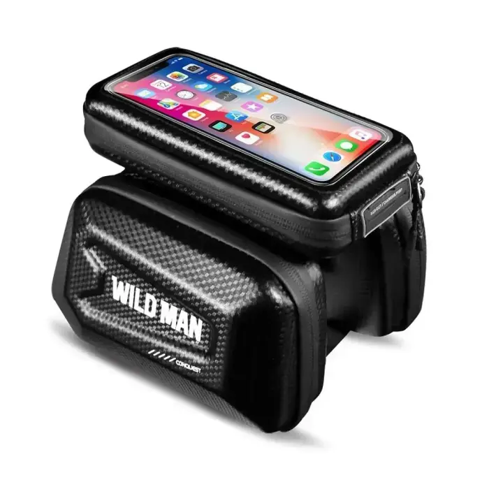 WILDMAN traveling bag for bike frame with zipper E6S 1,2L ( 4 "- 7" ) black