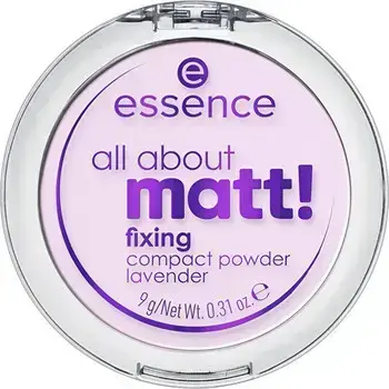Essence All About Matt! Lavender Fixing Powder - Kompaktní pudr 9 g