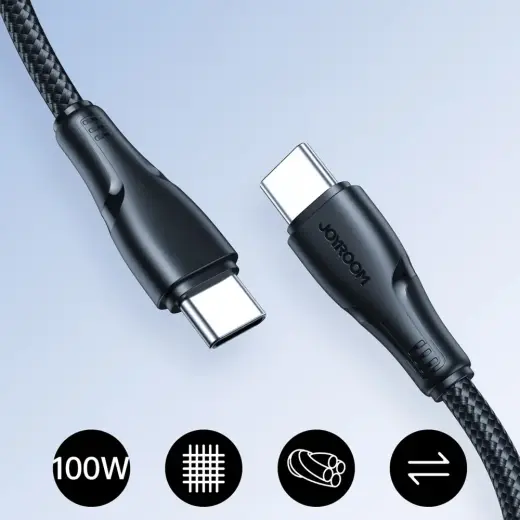 Joyroom S-A11 Surpass cable 60W USB-C - USB-C 0.25m - black Foto 2