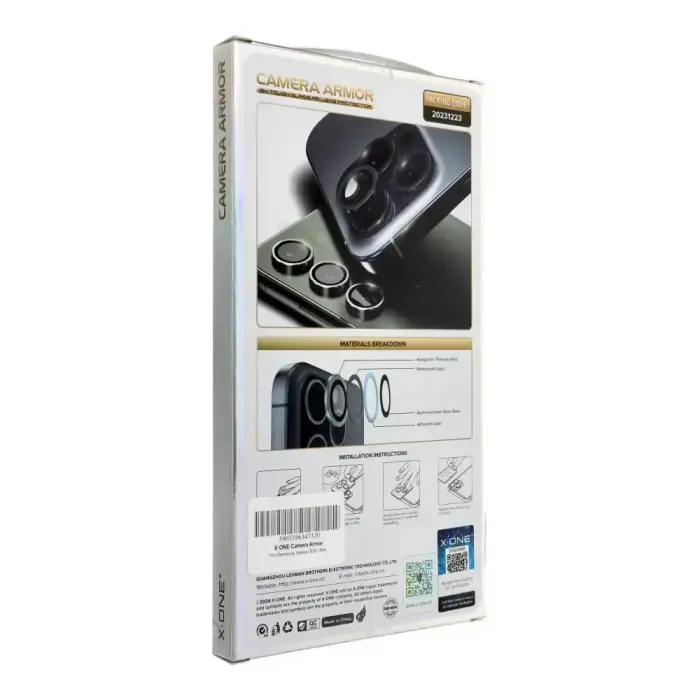 X-ONE Sapphire Camera Armor - for Samsung Galaxy S25 Ultra - silver Фото num