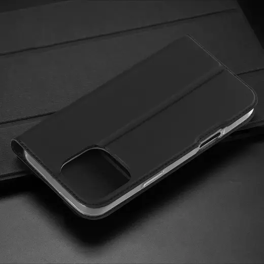 Dux Ducis Skin Pro iPhone 16 Pro Max Case with Flip and Card Slot - Black Foto 12