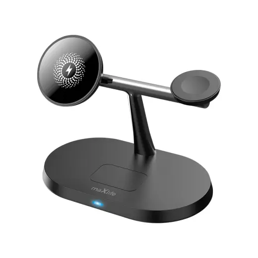 Maxlife MXWC-03 3in1 wireless charger 15W black Foto 2