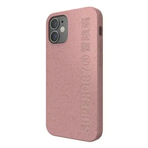 SuperDry Snap iPhone 12 mini Compostable Case różowy|pink 42620 Photo