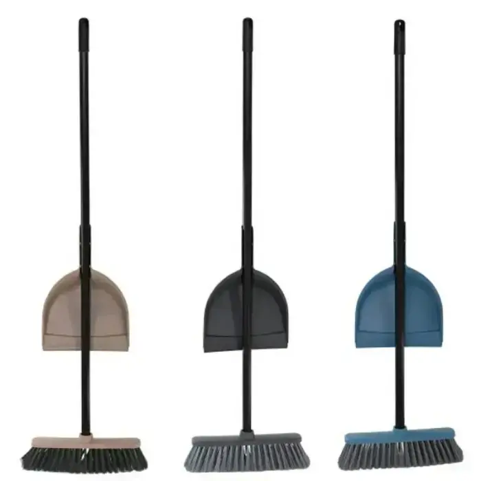 Tandem Floor Brush with Handle and Dustpan
