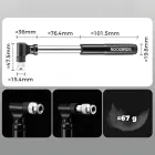 Rockbros JG-PB-11 Tool Kit with Pump and Spoon Patch Multitool - Black — Foto 3