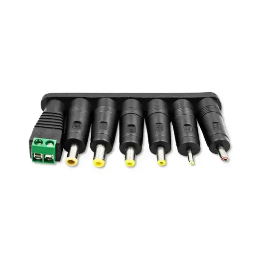 Qoltec Universal power adapter 30W | 12V | 2.5A | Compact | MultiPlug | 7 plugs Photo