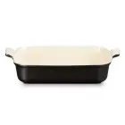 Le Creuset Cepamtrauks taisnstūra Heritage akmens masas 32x24cm / 4L melns Foto 1