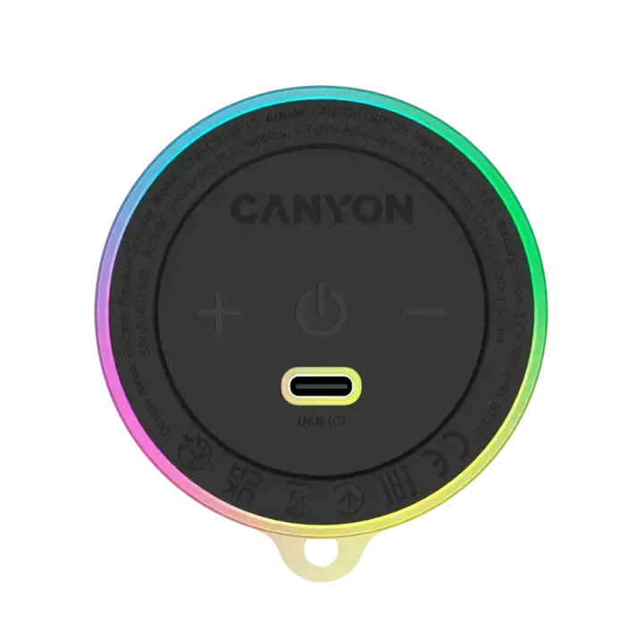 CANYON Magnetic BT speaker OnMove 13 5W Black