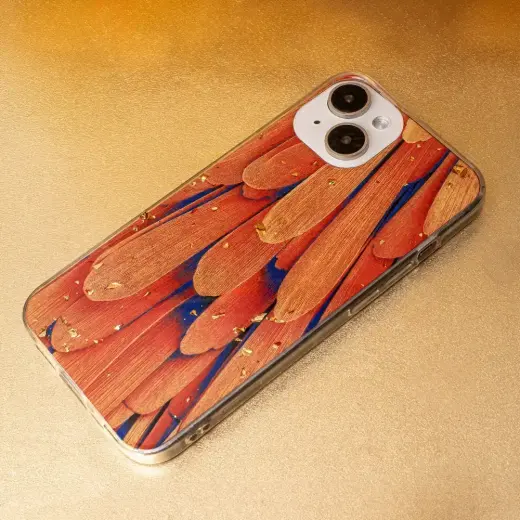 Gold Glam case for Samsung Galaxy A14 4G / A14 5G orange Фото num