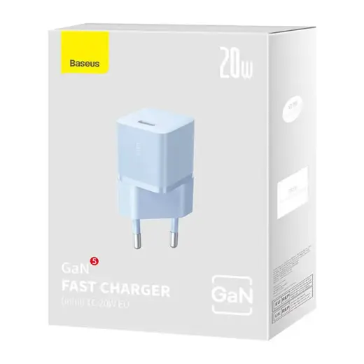 Mini wall charger Baseus GaN5 20W (blue) Foto 7