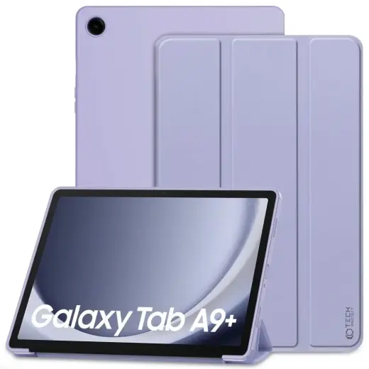 Tech-Protect SmartCase planšetdatora maciņš Galaxy Tab A9+ violets