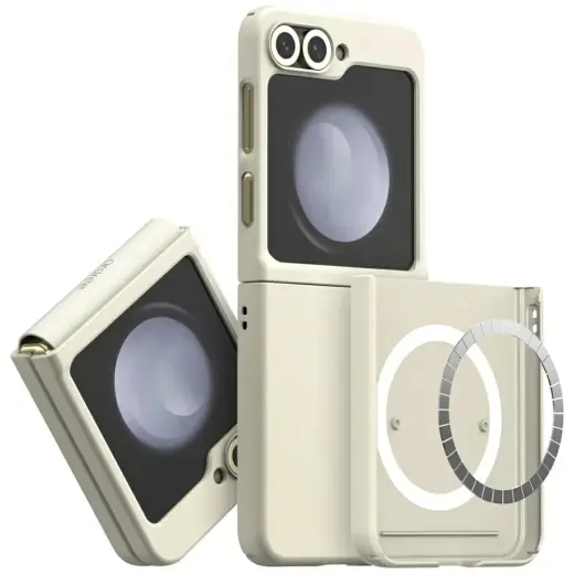Case Araree Aero Flex M MagSafe for Samsung Galaxy Z Flip6 | Z Flip7 FE cream Foto 1