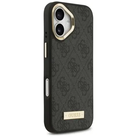 Guess 4G Logo Plate MagSafe Case for iPhone 17 Black Foto 4