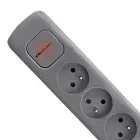 Qoltec Power strip | 5 sockets | 1.8m | Grey — Foto 11