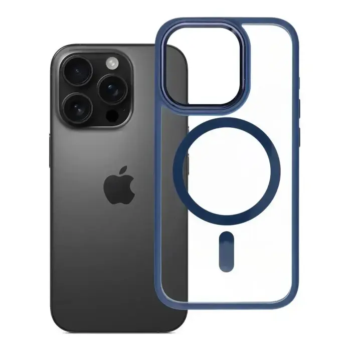 ROAR MAG BUMPER maciņš ar MagSafe atbalstu telefonam iPhone 15 Pro tumši zils
