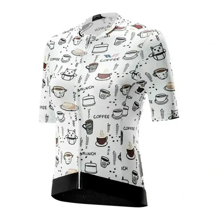 Rockbros 15110005005 Women's Short Sleeve Cycling Jersey L - White