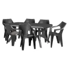 Dārza krēsls Dante Low Back pelēks Foto 4