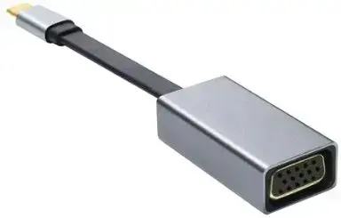 Platinet Multimedia Adapter Type-C  to VGA (1080P*60Hz) Adapteris Melns Foto 2