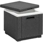 Garden table/storage box Ice Cube grey — Photo 1