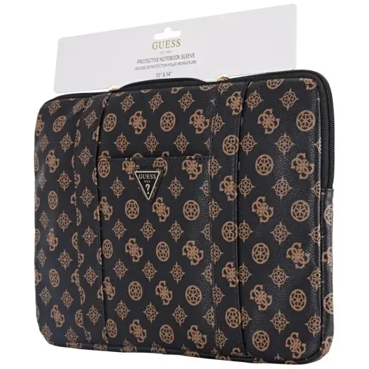 Bag Guess Sleeve 14" Peony Pocket Triangle black Foto 5