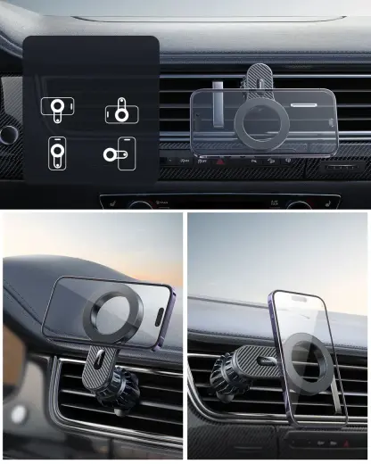 Magnetic car holder for iPhone with MagSafe Joyroom JR-ZS355 - black Photo