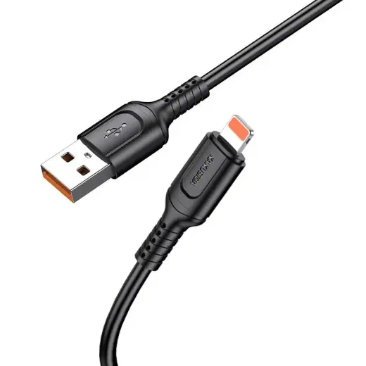 KAKUSIGA KSC-805 провод для передачи данных и зарядки | USB-A на Lightning | 15W | 1m | черный Фото num