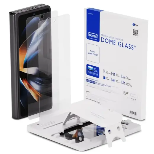 Whitestone DOME GLASS tempered glass for phone Samsung Galaxy Z Fold 5 clear 2-pack Photo