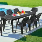 Garden table Bergen grey Photo