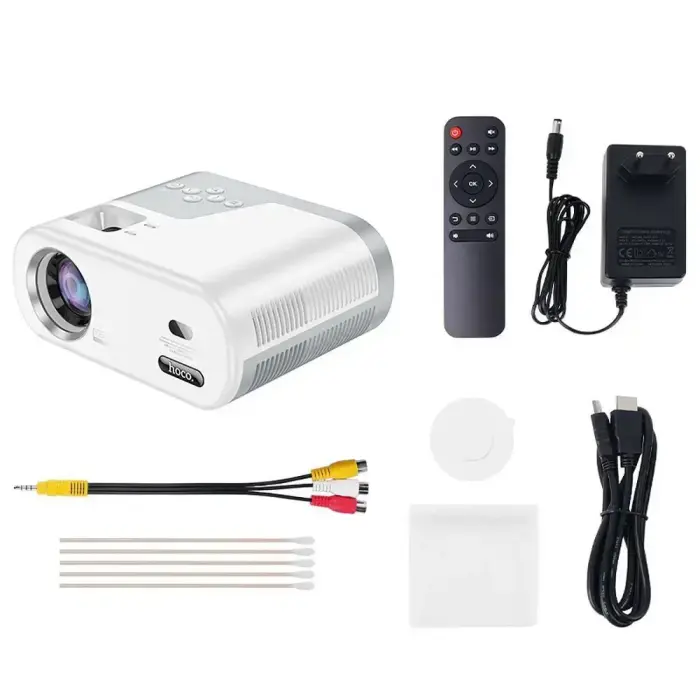 Projector HD Ready Hoco with Android software Wi-Fi Bluetooth 720P DT2 white Foto 11