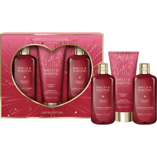 Baylis & Harding, Set Regalo Bellezza, Midnight Cherry Kit 3-teiliges Geschenkset