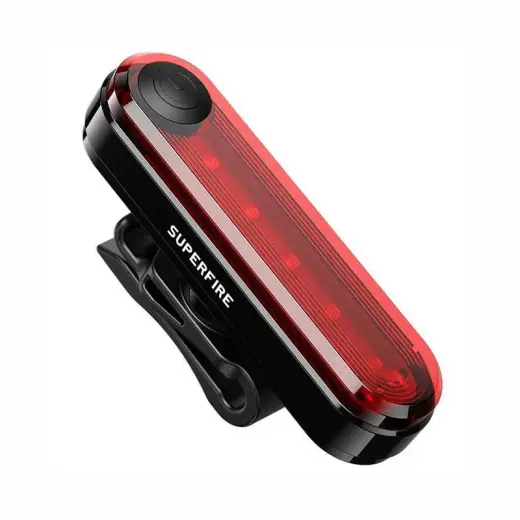 Superfire BTL01 rear bike light, USB, 230mAh Photo