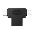 Adapter OTG USB 3.0 to USB-C and Micro USB Vention CDIB0 Photo