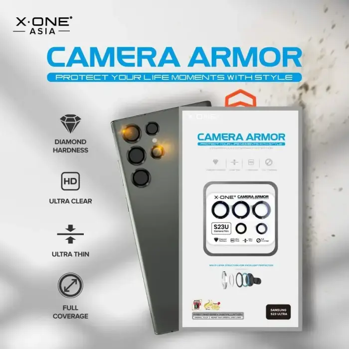 X-ONE Sapphire Camera Armor - for Samsung Galaxy S23/S23 Plus - silver Фото num